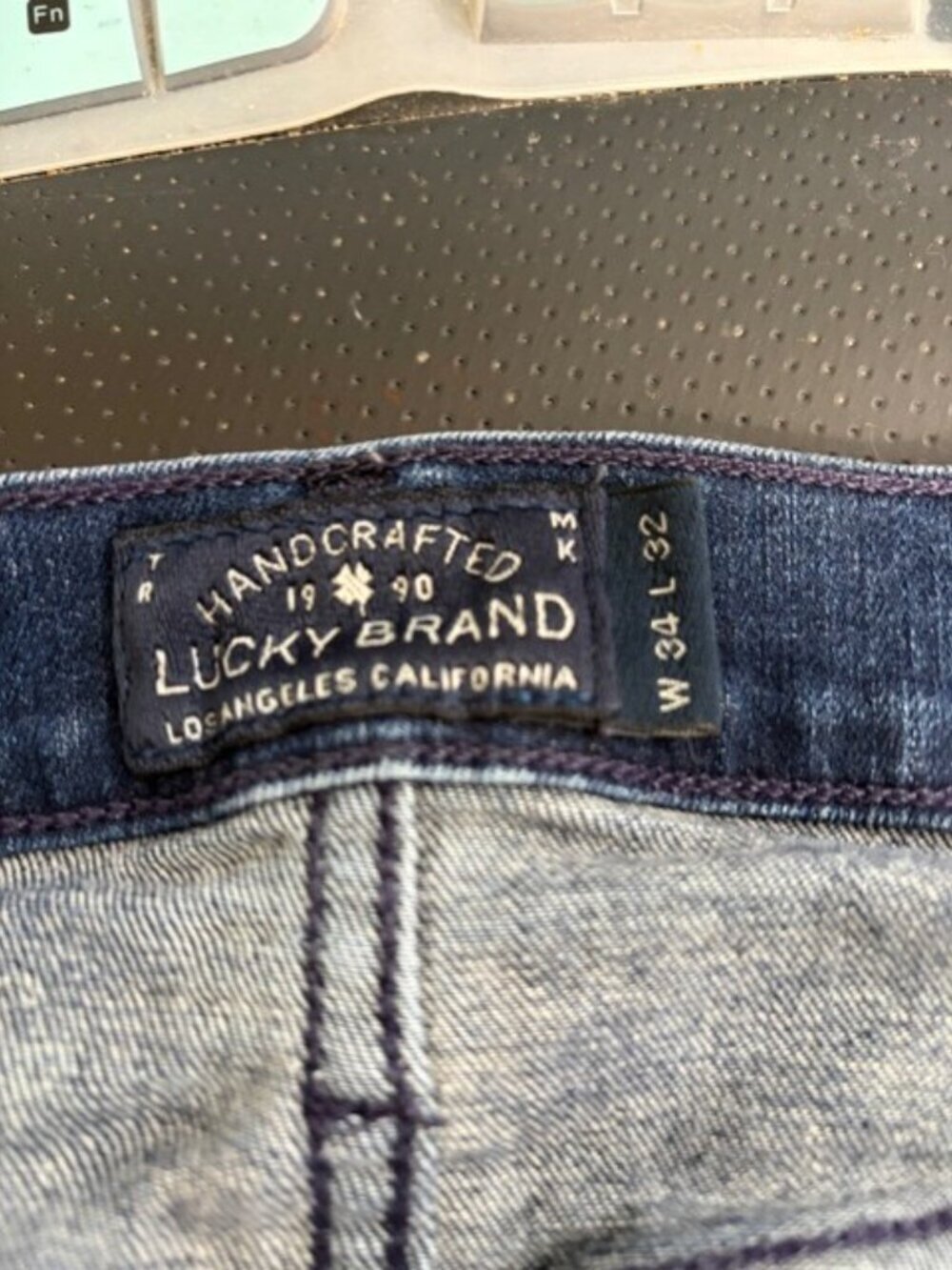 Lucky Brand Skinny Jeans Dark Blue Wash 90s Mid Rise Women's 34W 32L - Picture 4 of 4